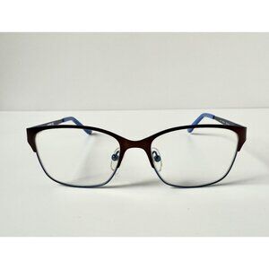 Cosmopolitan C911 Brown Blue Eyeglass Frames 52-16-135 Women's Full Rim